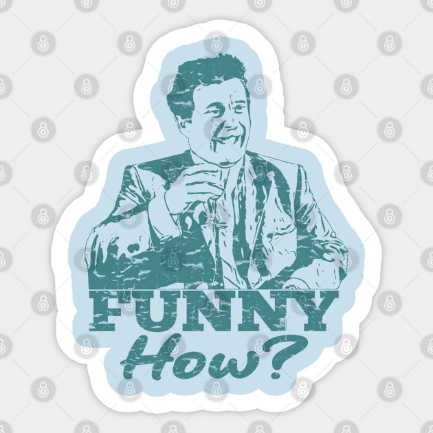 Funny How? || Cracked Design Sticker by Wulanjun